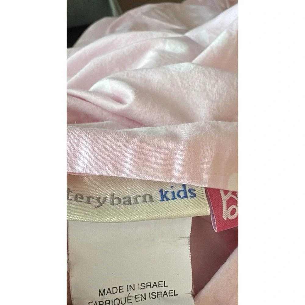 Pottery Barn  full/queen Retro BARBIE Duvet Cover Pink/White Polk Dot RETIRED